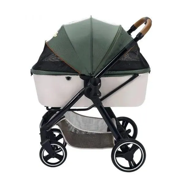 Ibiyaya® Retro Luxe Pet Stroller | Soft Sage