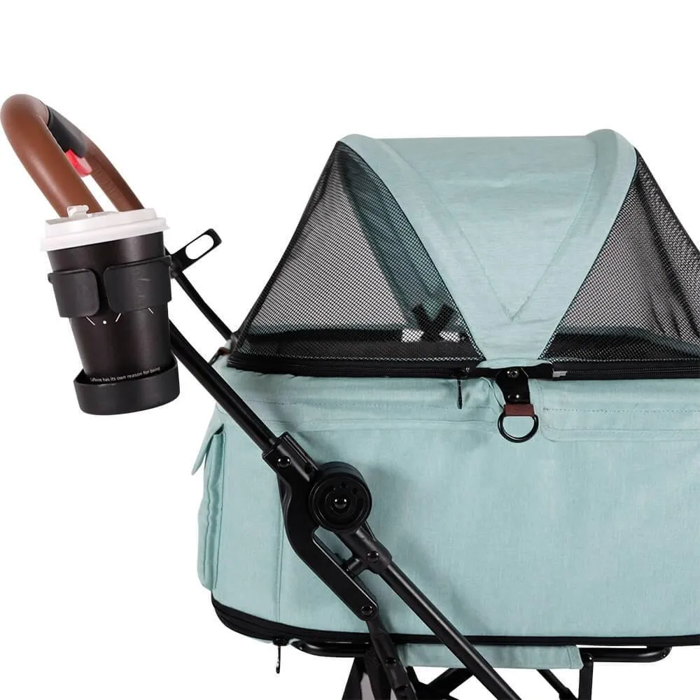 Ibiyaya® Travois Tri-fold Pet Stroller & Travel System - Spearmint