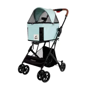 Ibiyaya® Travois Tri-fold Pet Stroller & Travel System - Spearmint