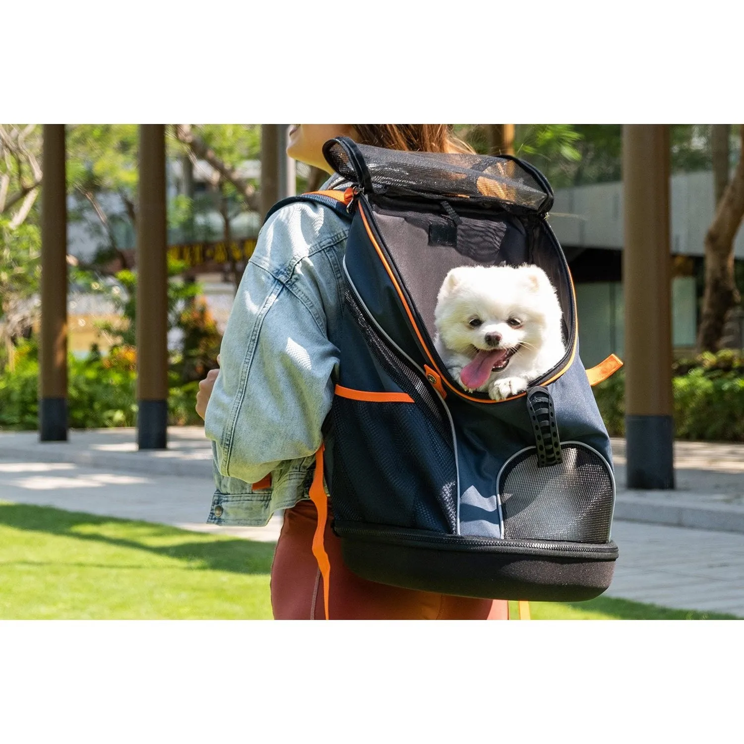 Ibiyaya Ultralight Pro Navy Blue Backpack Pet Carrier