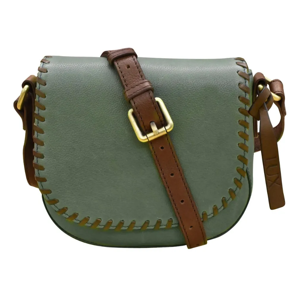 ili New York Urbano Saddle Bag Sage/Coffee