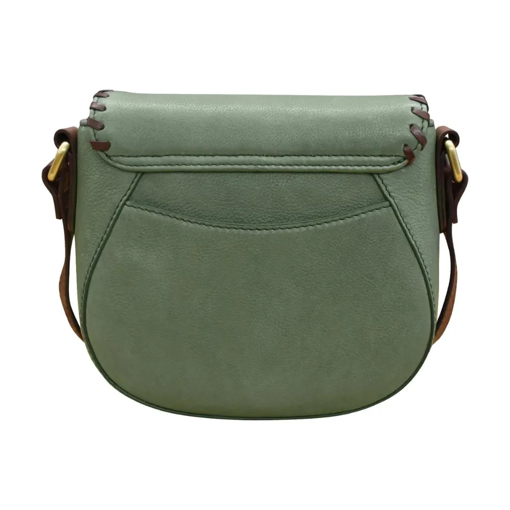 ili New York Urbano Saddle Bag Sage/Coffee