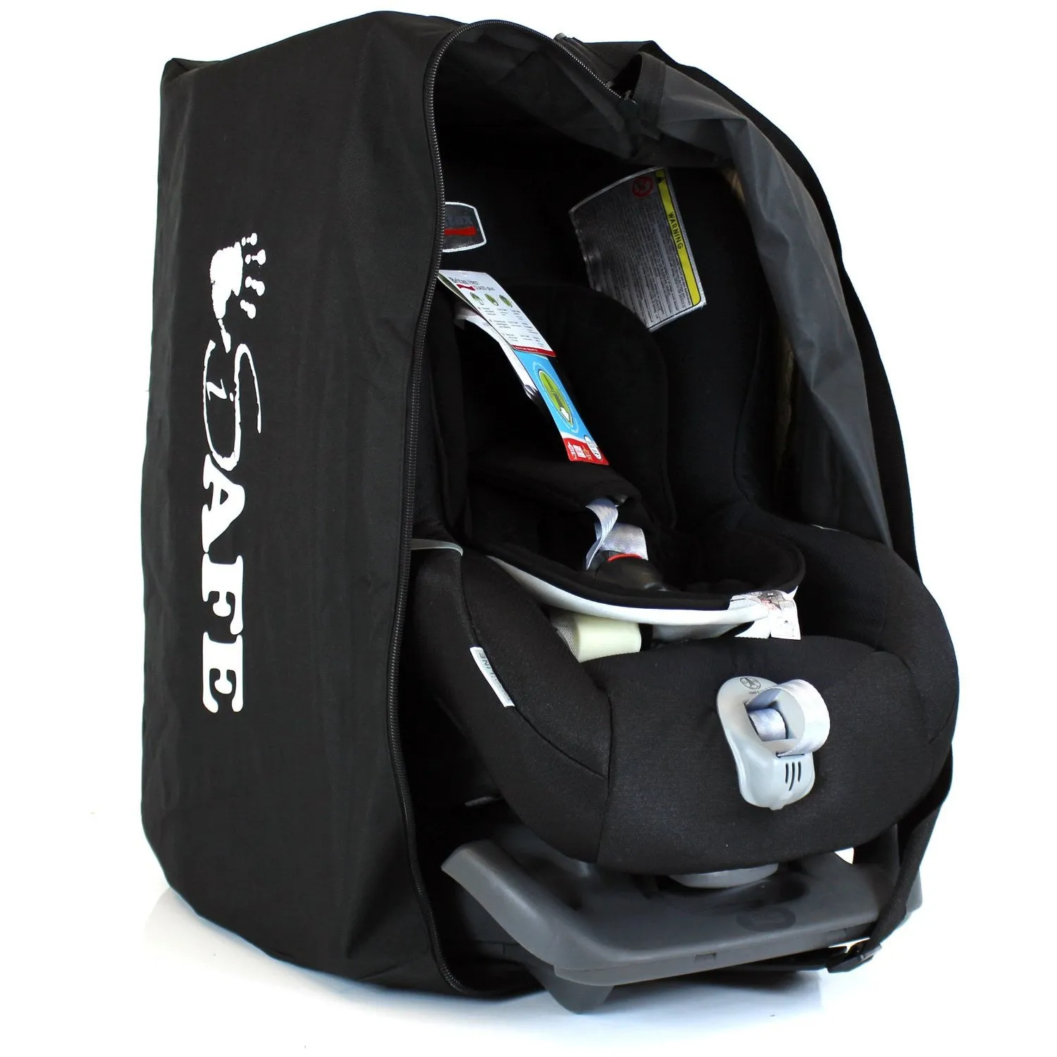 iSafe Carseat Travel / Storage Bag For Maxi-Cosi Familyfix Pearl Car Seat & Base (Black Raven)