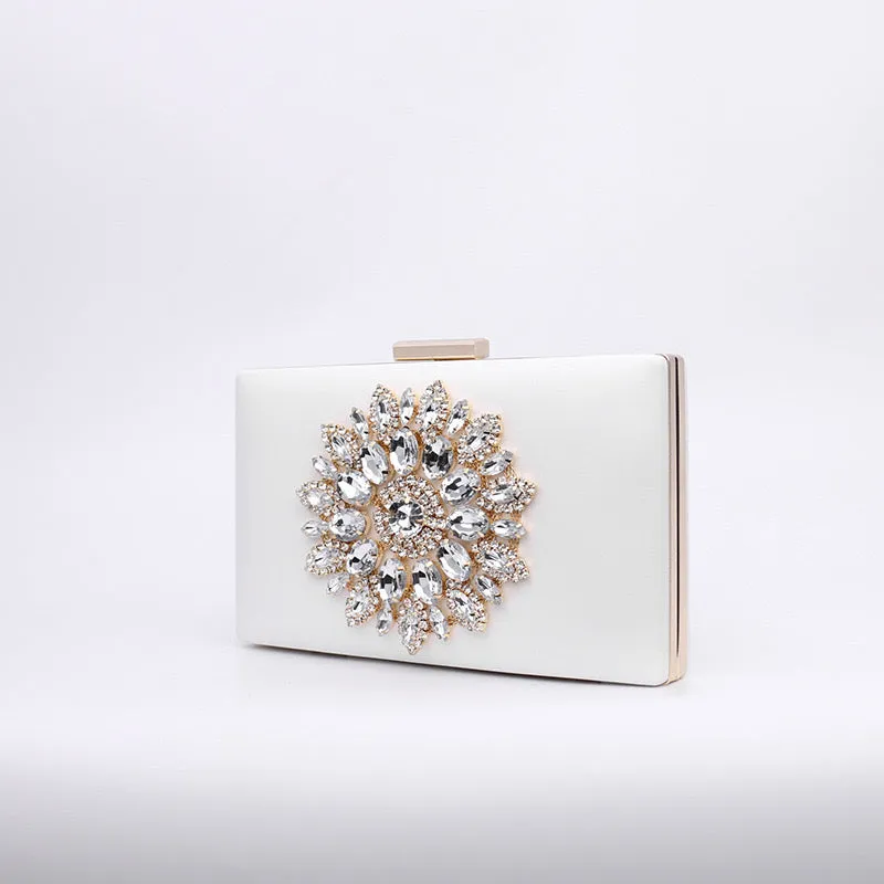 Jennifer Diamond Studded Evening Clutch Bag