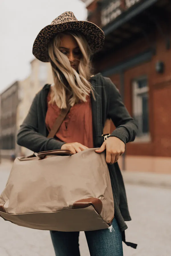 Jet Set Ready Tote in Taupe