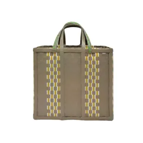 Juno Taupe & Yellow Bag - Medium