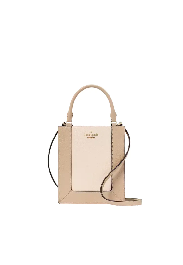 Kate Spade Lena Colorblock Mini Tote Bag In Light Sand KI885