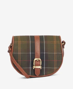 Katrine Tartan Leather Saddle Bag