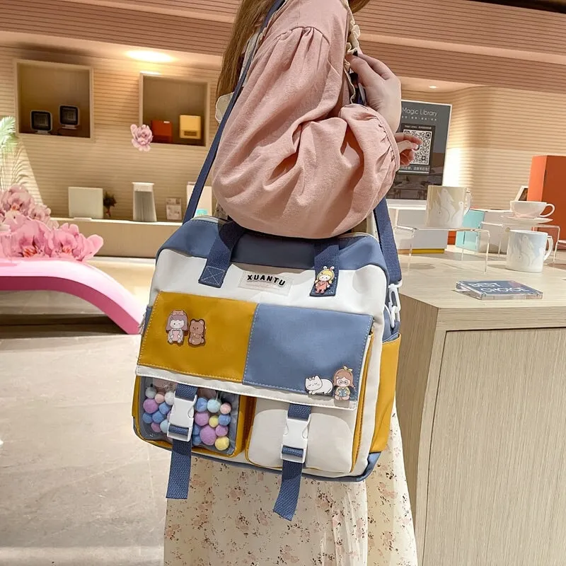 Kawaii School Backpack & Shoulder Bag