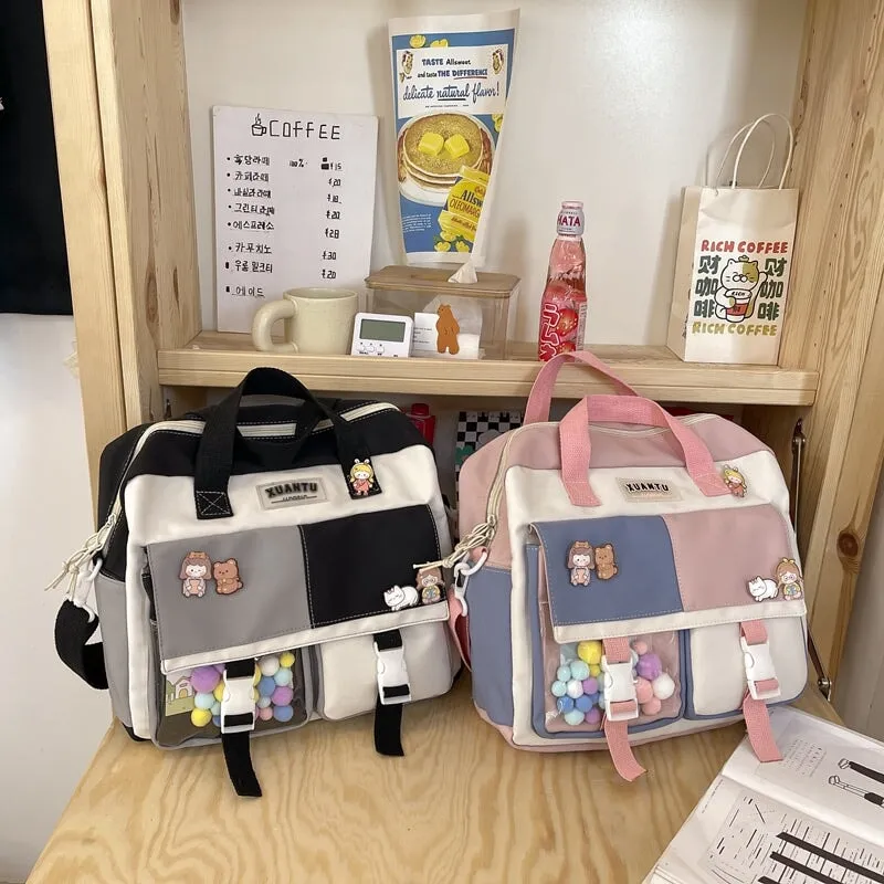 Kawaii School Backpack & Shoulder Bag