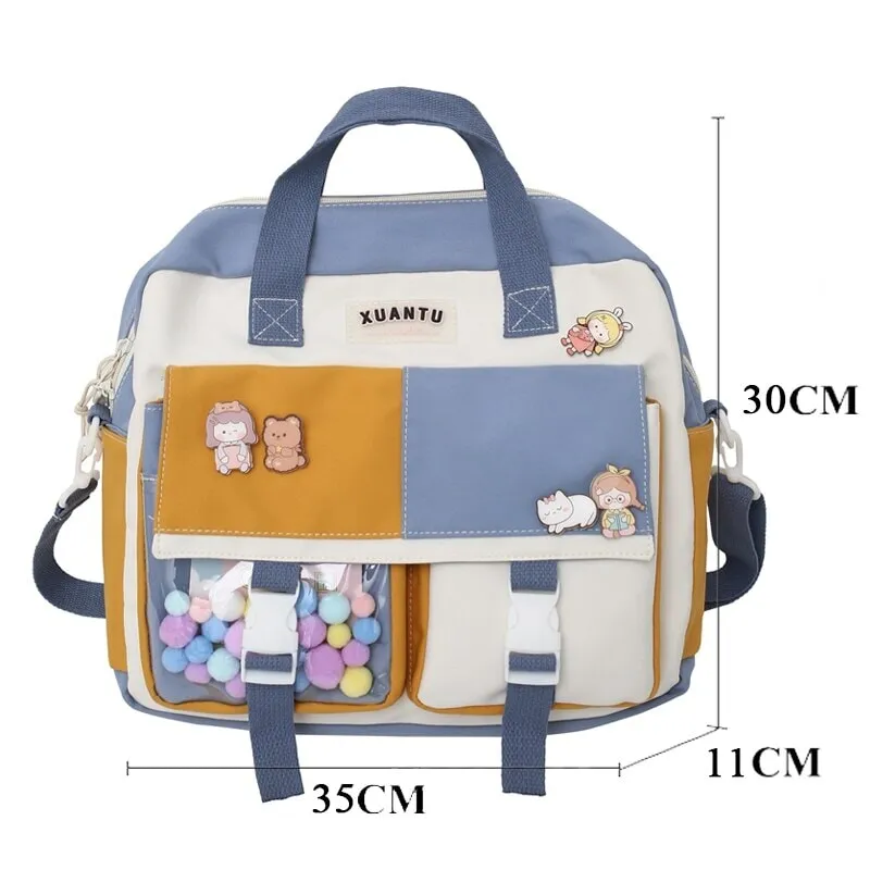 Kawaii School Backpack & Shoulder Bag