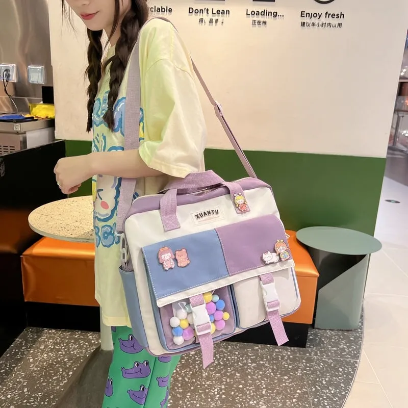 Kawaii School Backpack & Shoulder Bag