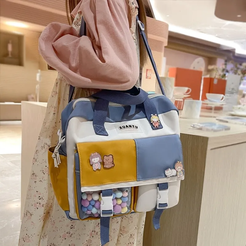 Kawaii School Backpack & Shoulder Bag