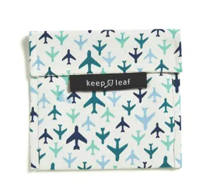 Keep Leaf Reusable Sandwich  Bag - Plane