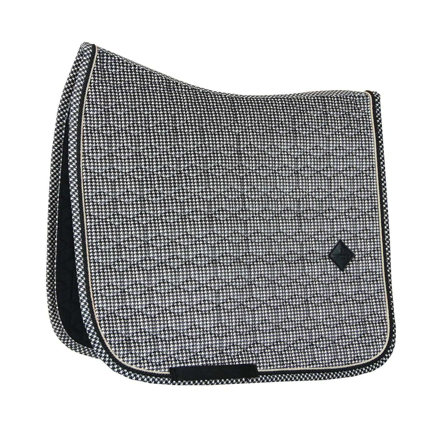 Kentucky Horsewear Pied-de-Poule Dressage Saddle Cloth - Black