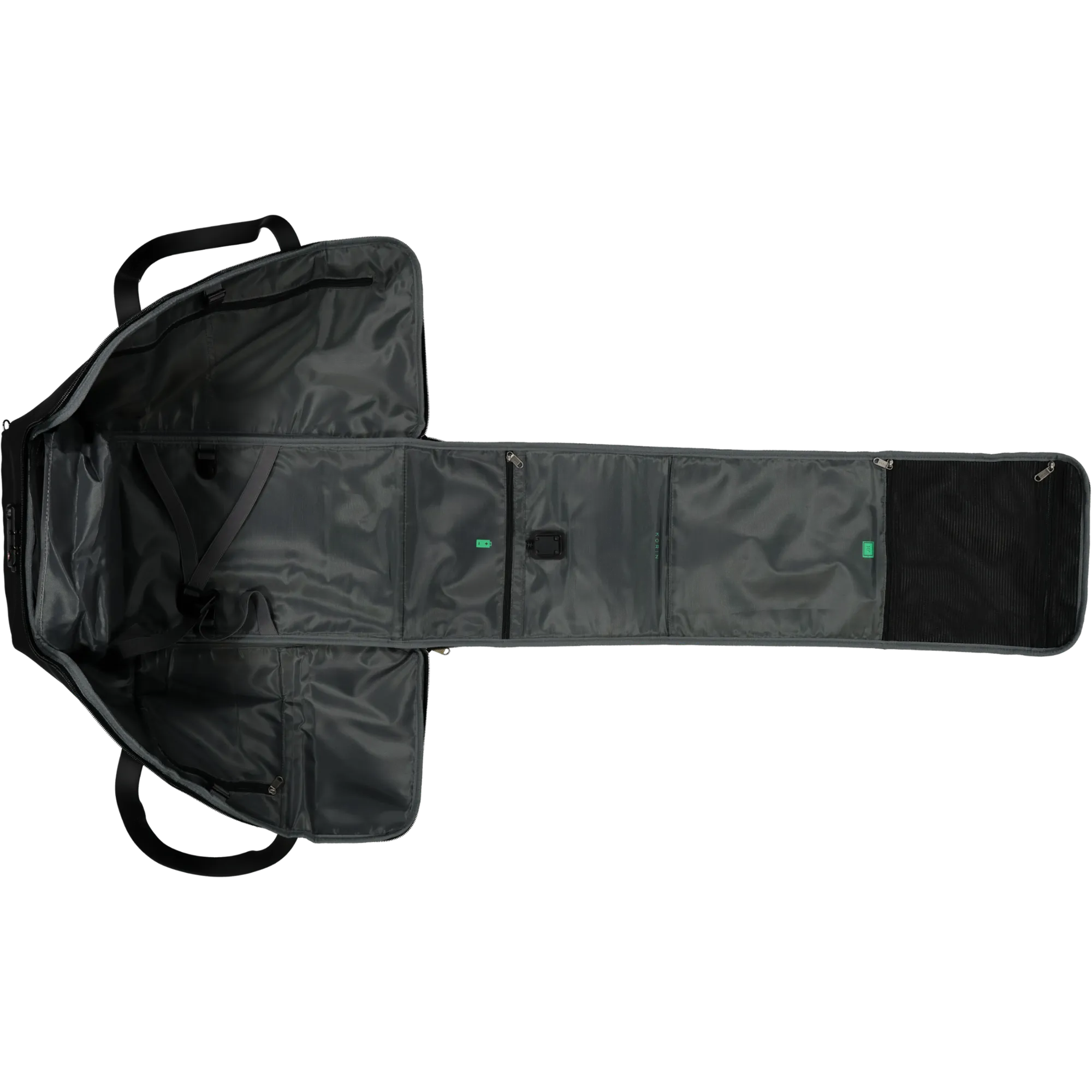 Korin Flexpack Go Duffle Bag Charcoal/Black