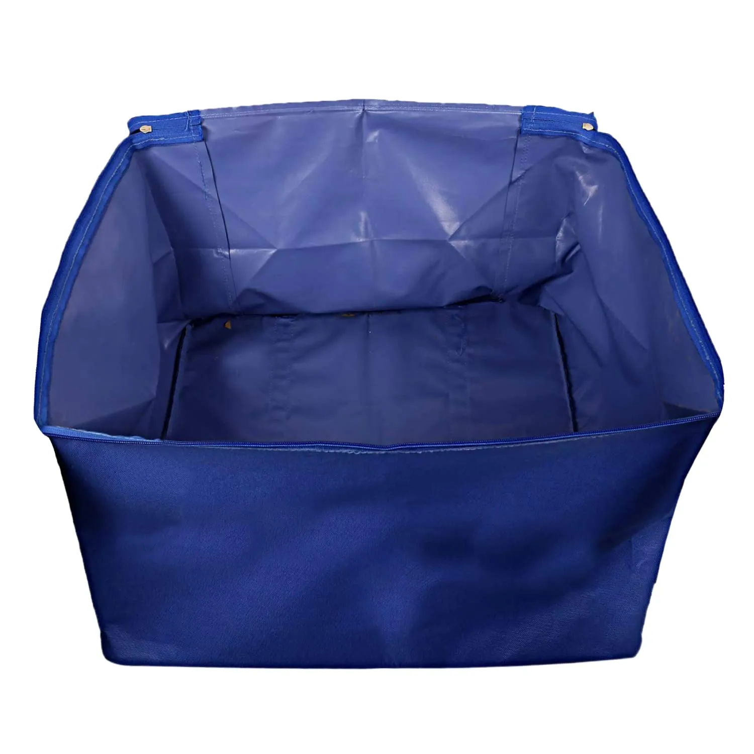 Kuber Industries Large Moisture Proof Wardrobe Organizer Storage Bag For Clothes With Zipper Closure and Handle (Blue)-HS43KUBMART26673