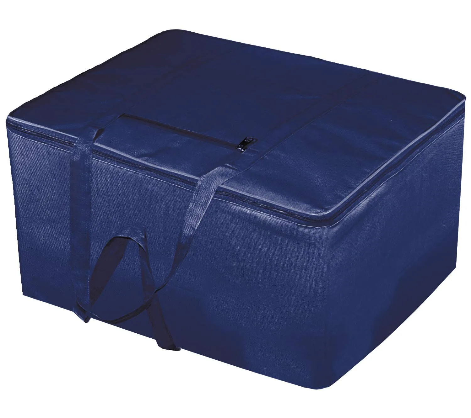 Kuber Industries Moisture Proof Wardrobe Organizer Storage Bag For Clothes With Zipper Closure and Handle- Pack of 2 (Royal Blue)-HS43KUBMART26651