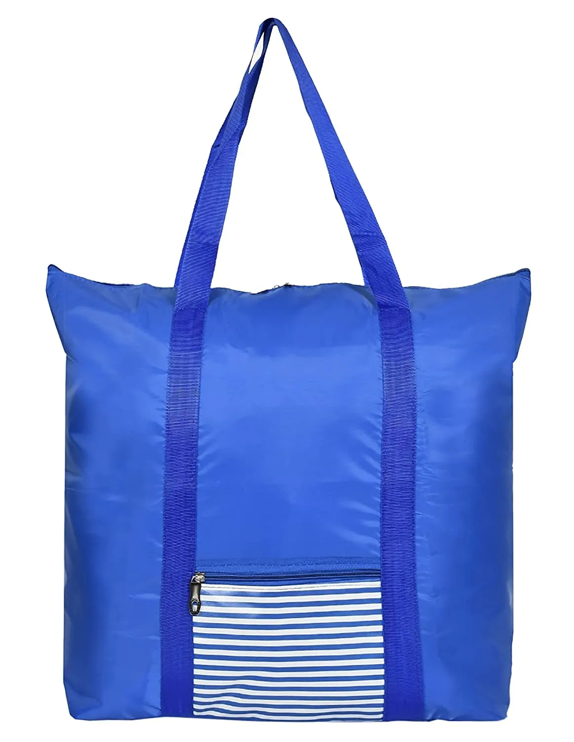 Kuber Industries Parachute Water Resistant Multi-Purpose Storage Bag With Strong Handle & Bag Cover (Blue)