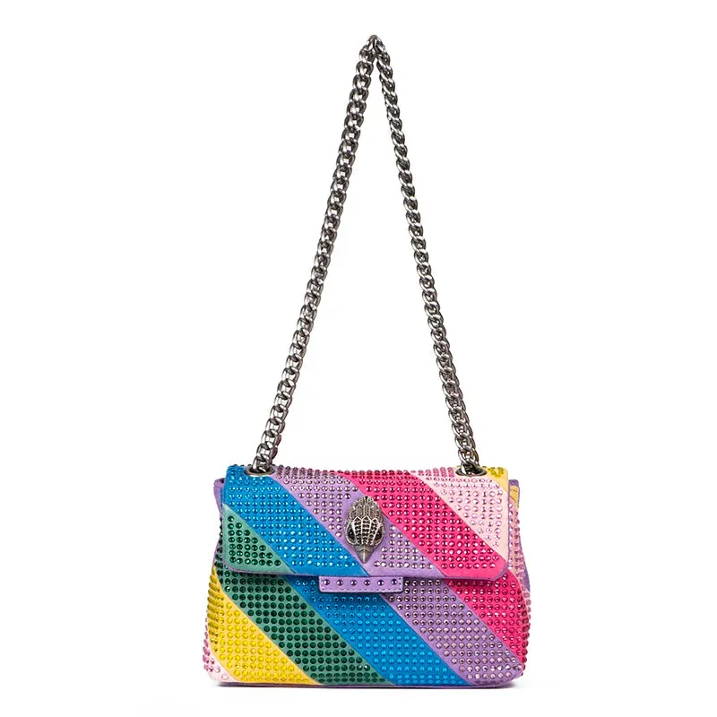 Kurt Keiger Rainbow Studded Shoulder Bag