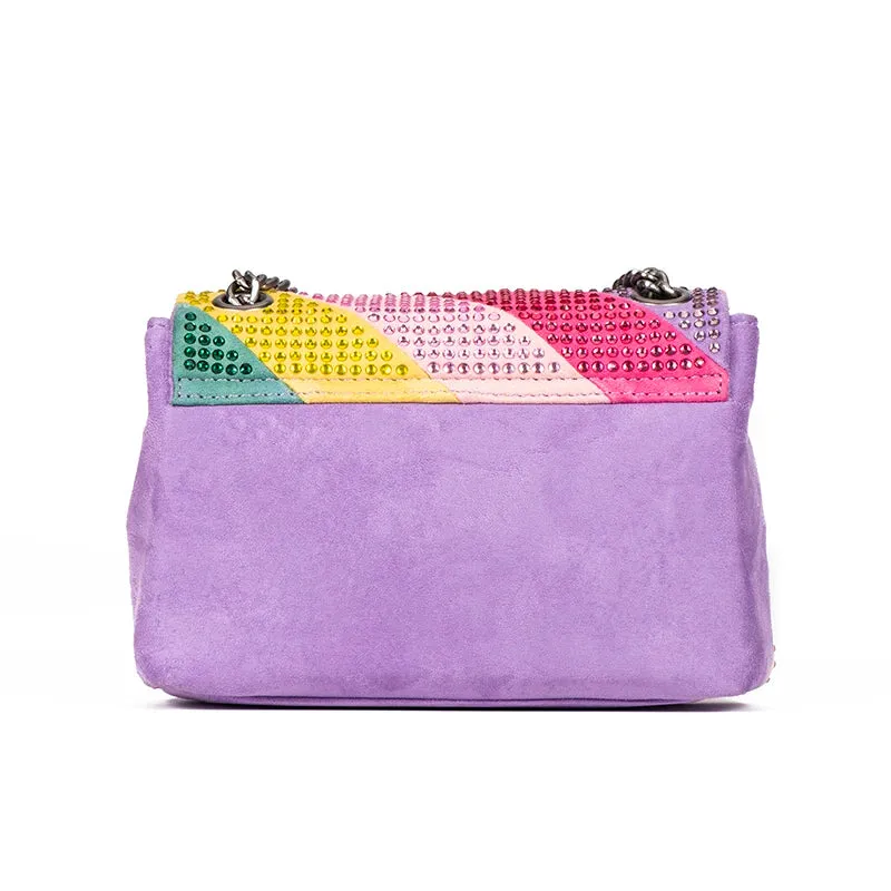 Kurt Keiger Rainbow Studded Shoulder Bag