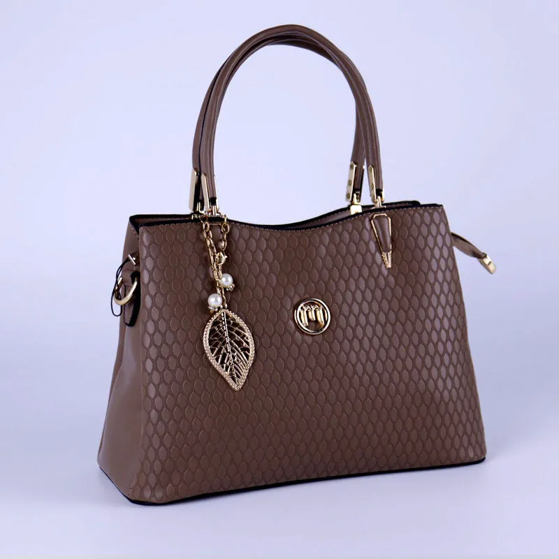 Ladies PU Leather Top-Handle Shoulder Bags for Women