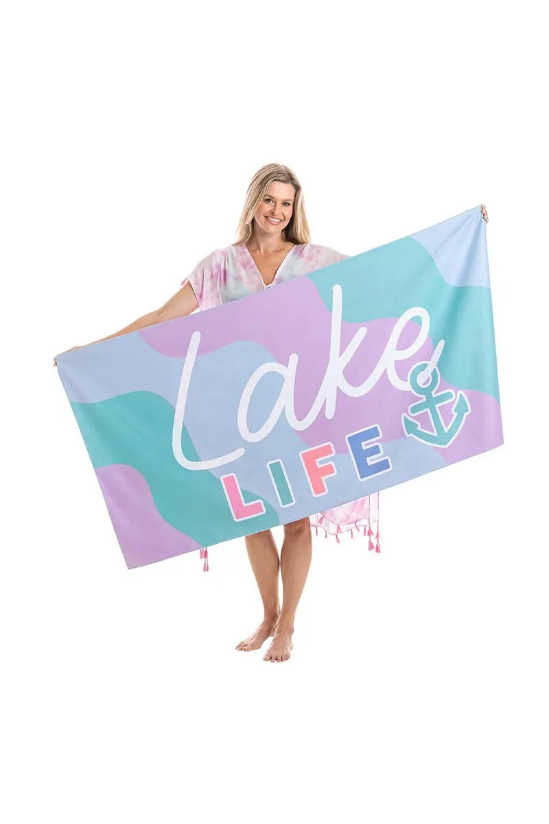 Lake Life  Quick Dry Beach Towels