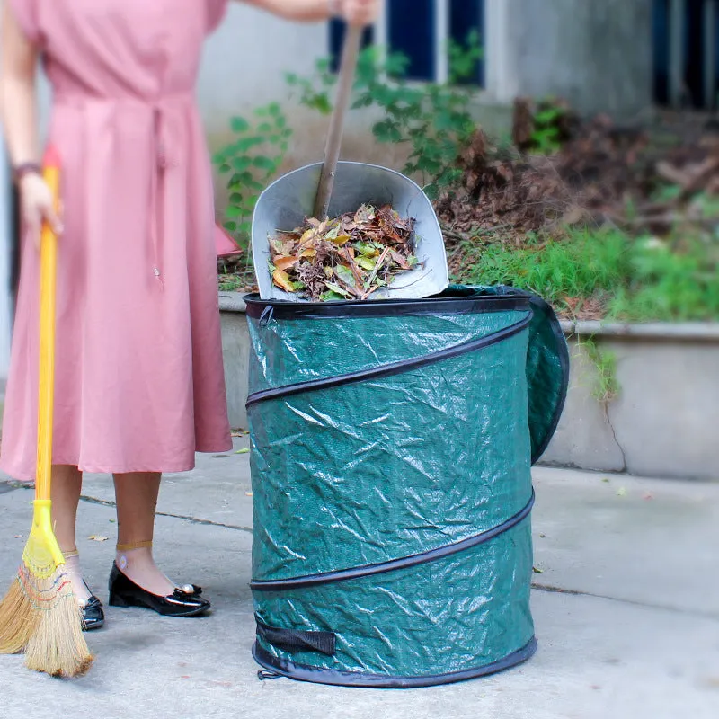 Large-capacity 250L Trash Bag Round Bucket For Cleaning Garden Leaves