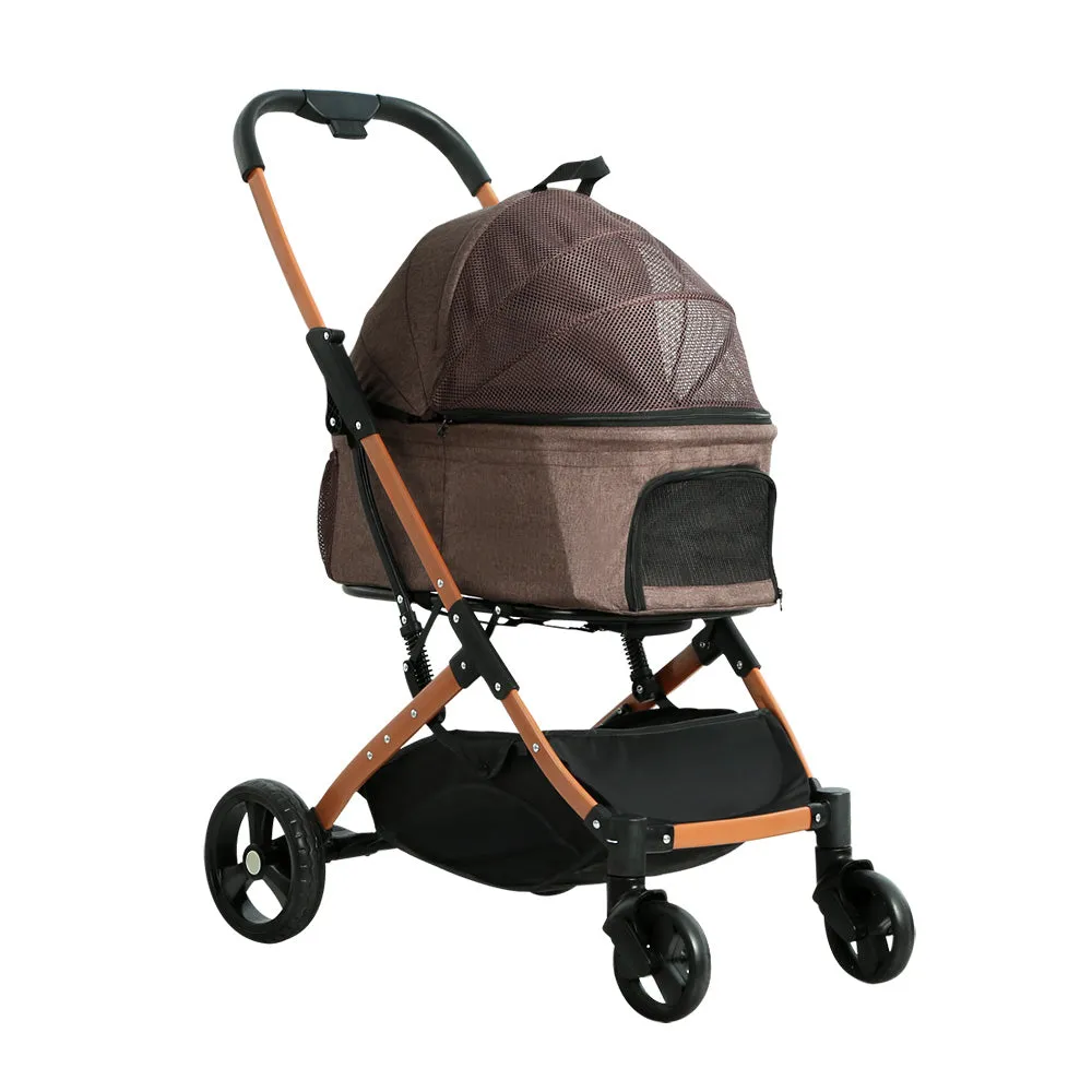 Large Foldable Pet Stroller, Carrier & Car Seat - i.Pet