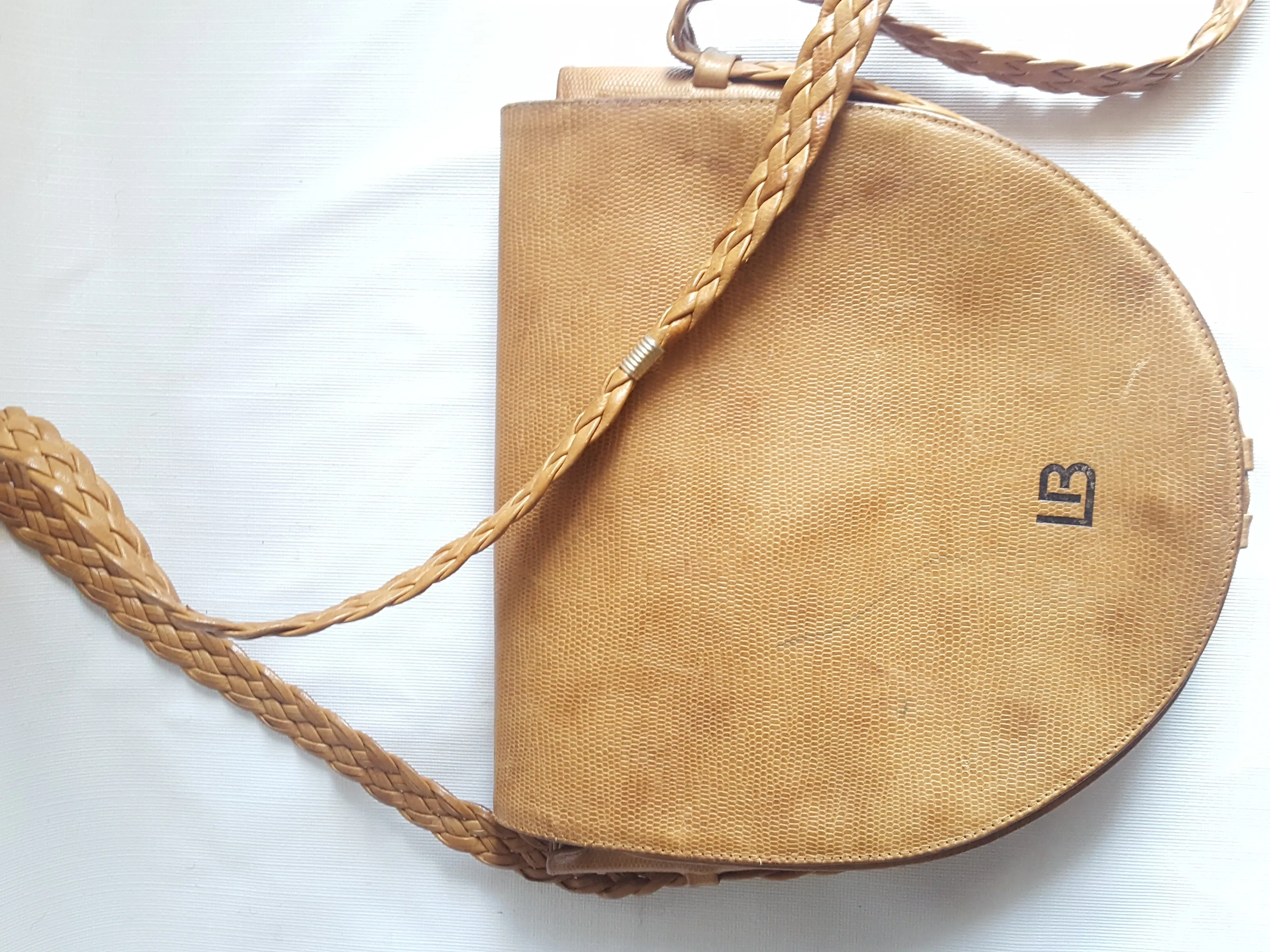 Laura Biagiotti Vintage Leather Saddle Bag