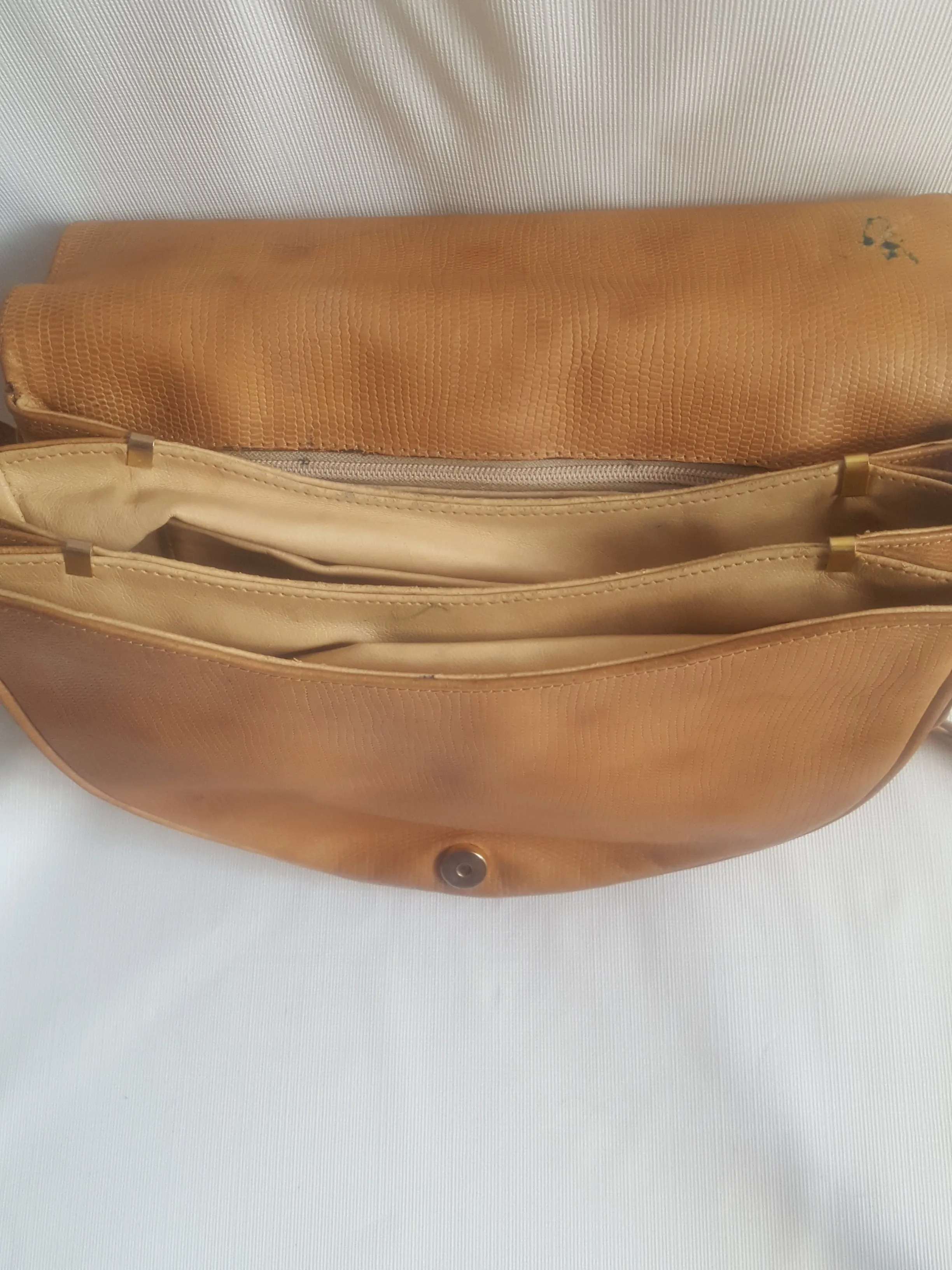 Laura Biagiotti Vintage Leather Saddle Bag