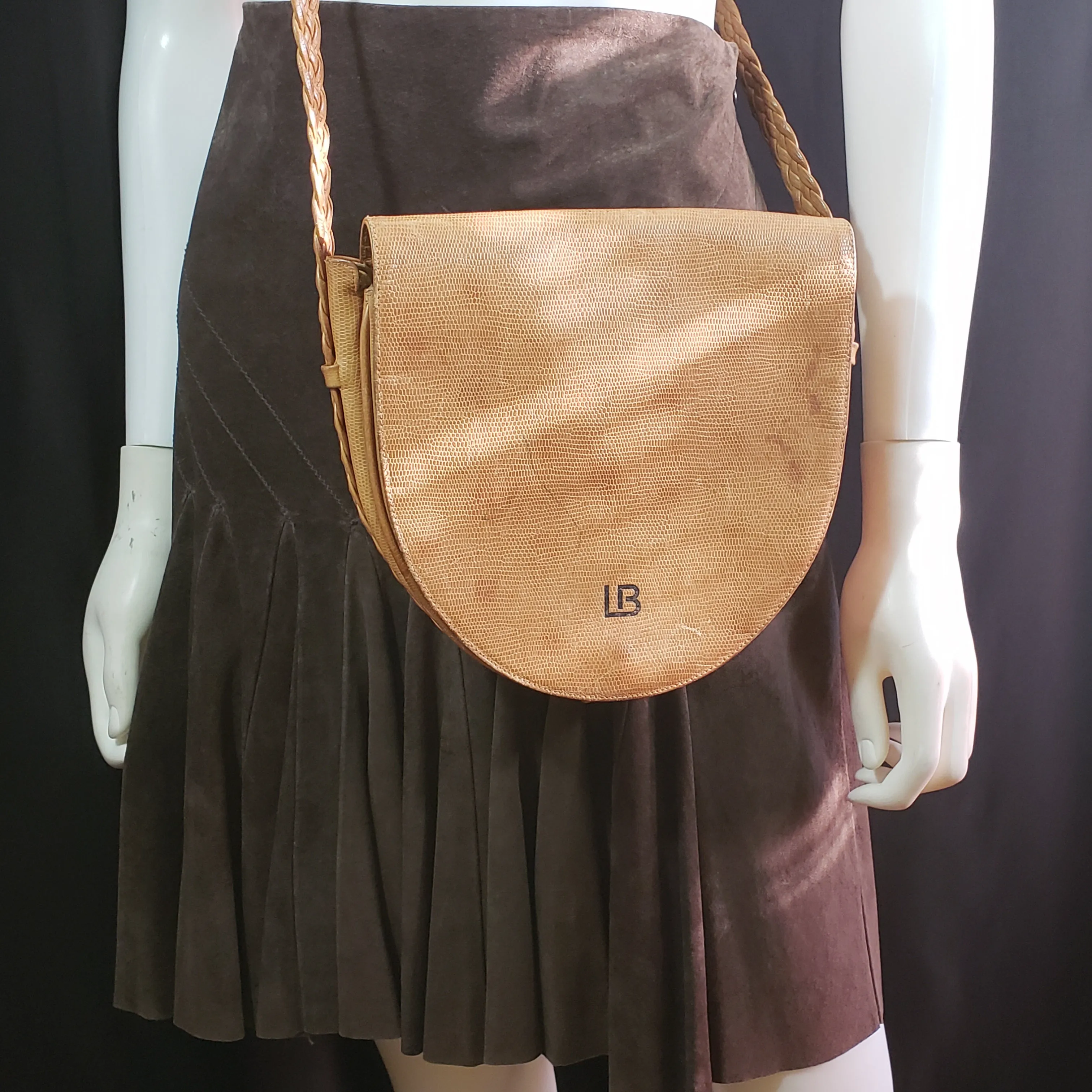 Laura Biagiotti Vintage Leather Saddle Bag