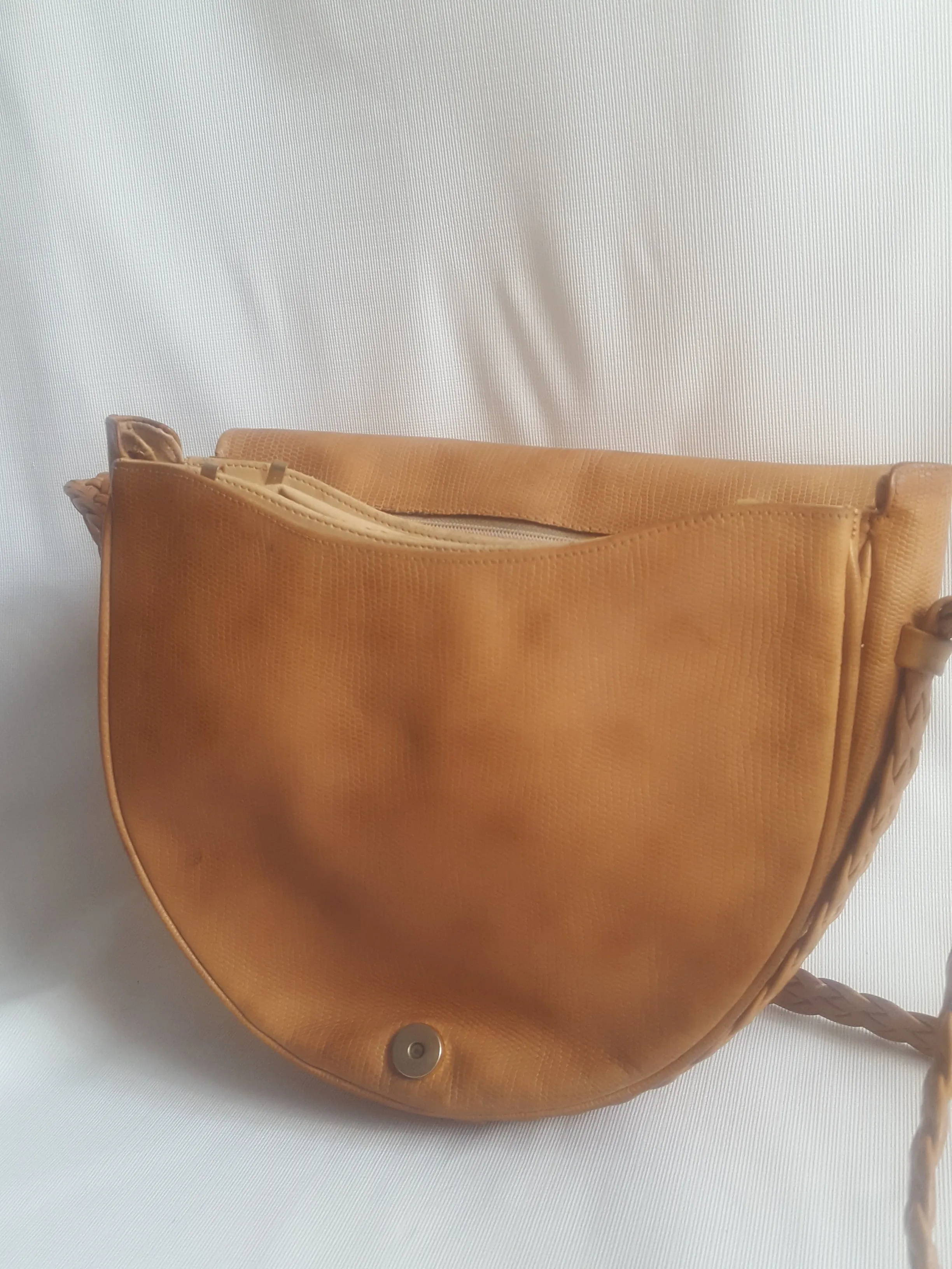 Laura Biagiotti Vintage Leather Saddle Bag