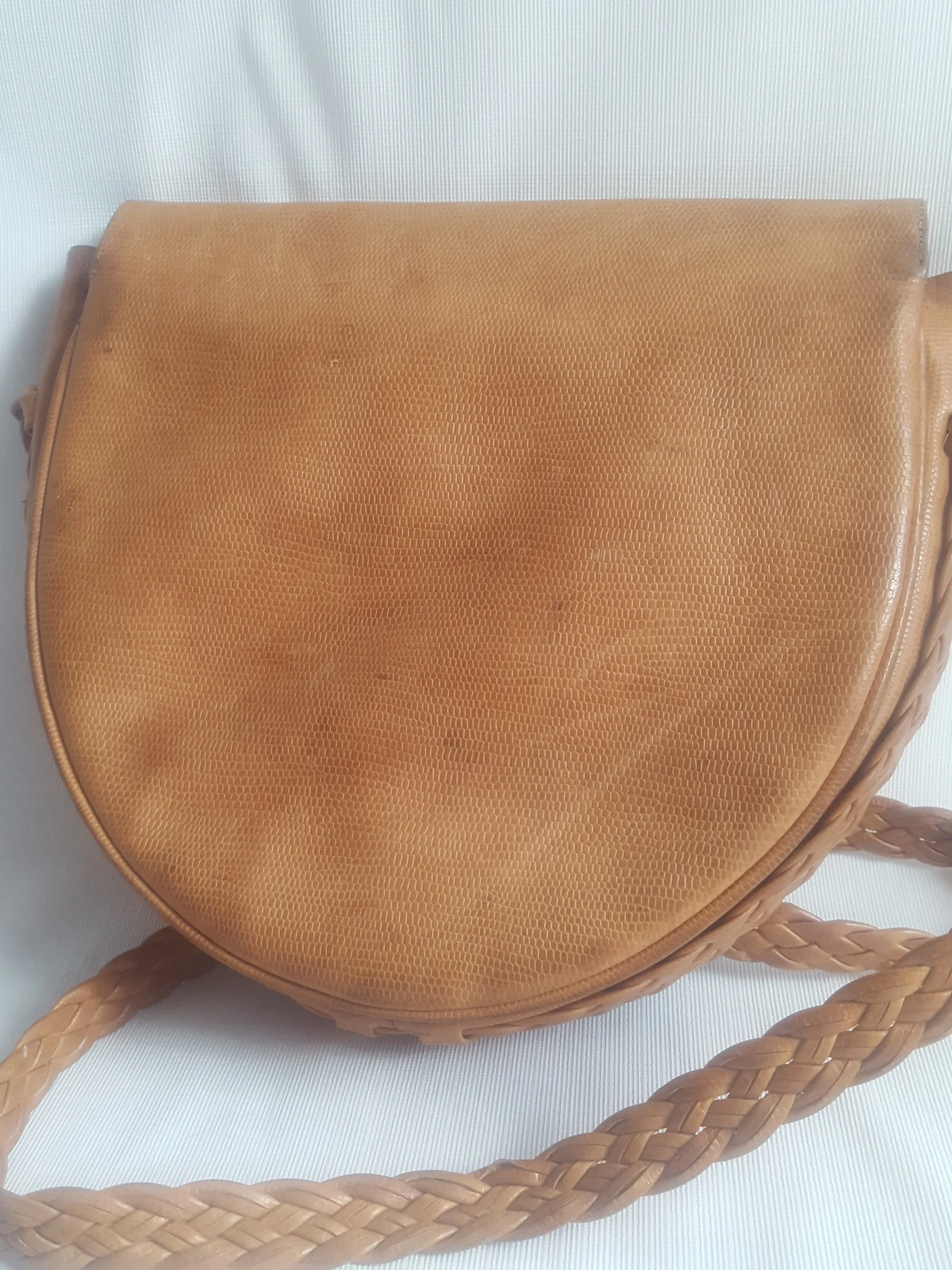 Laura Biagiotti Vintage Leather Saddle Bag