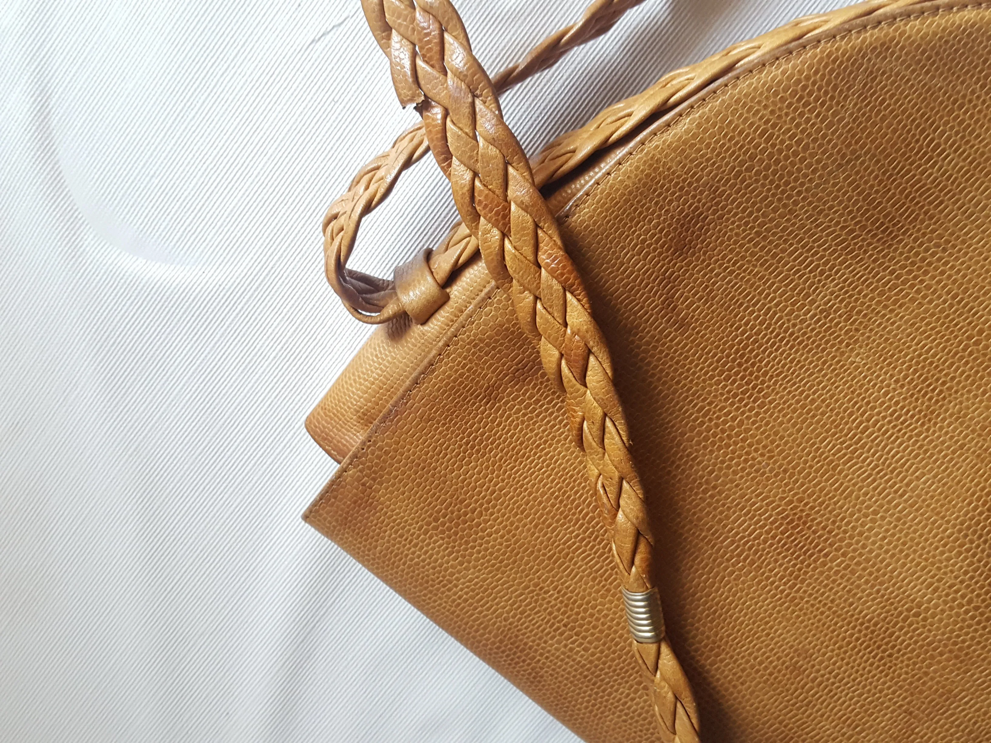 Laura Biagiotti Vintage Leather Saddle Bag