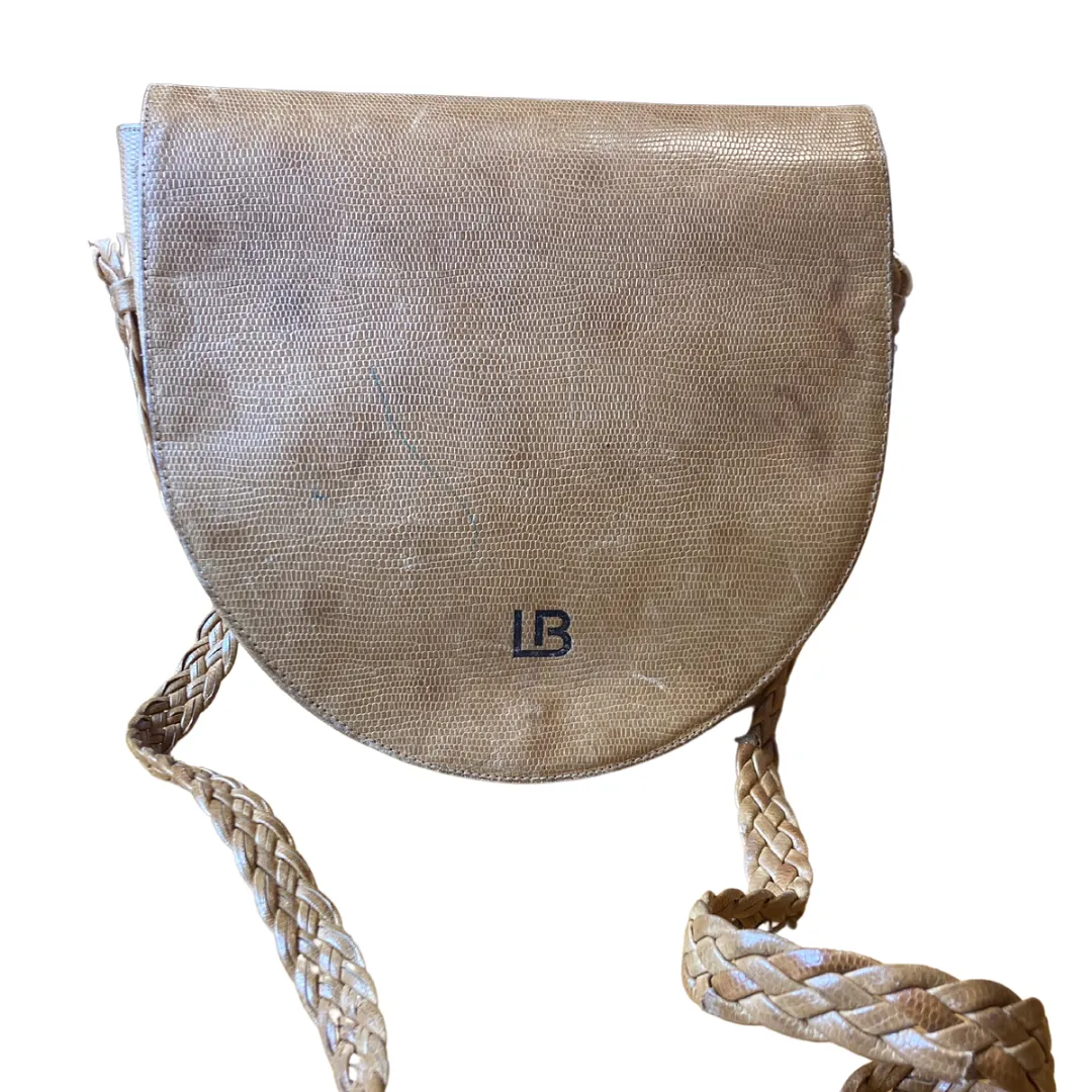 Laura Biagiotti Vintage Leather Saddle Bag