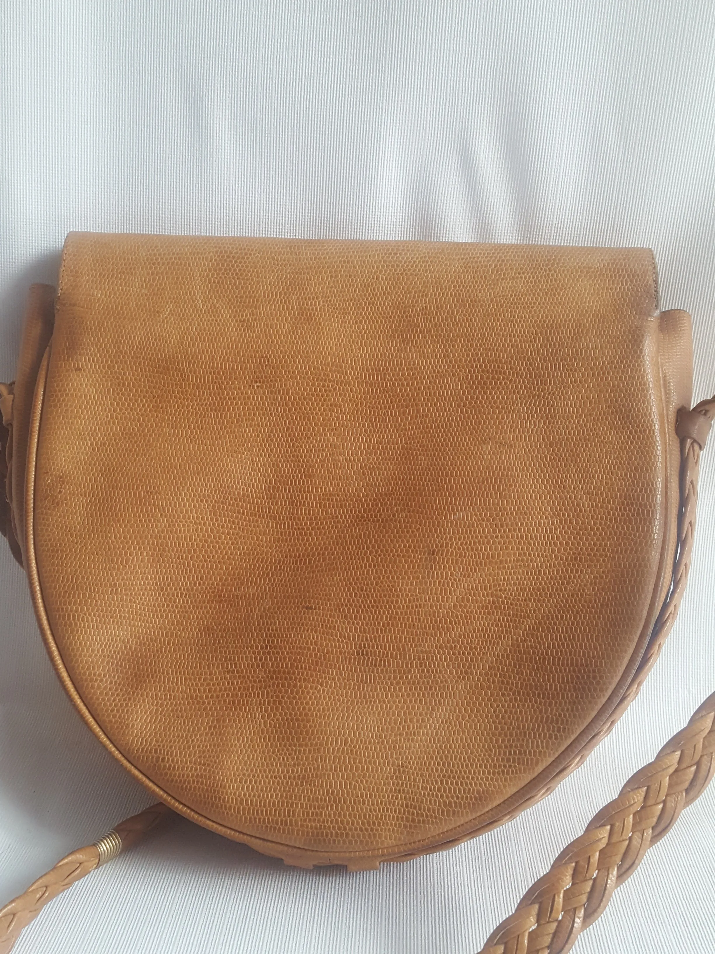 Laura Biagiotti Vintage Leather Saddle Bag