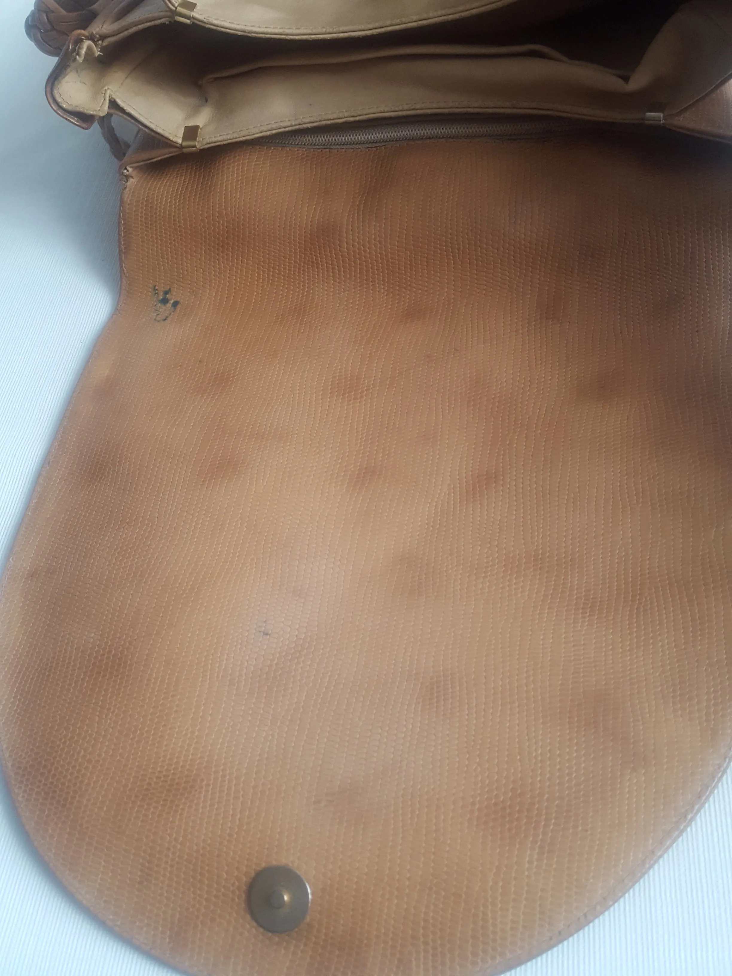 Laura Biagiotti Vintage Leather Saddle Bag