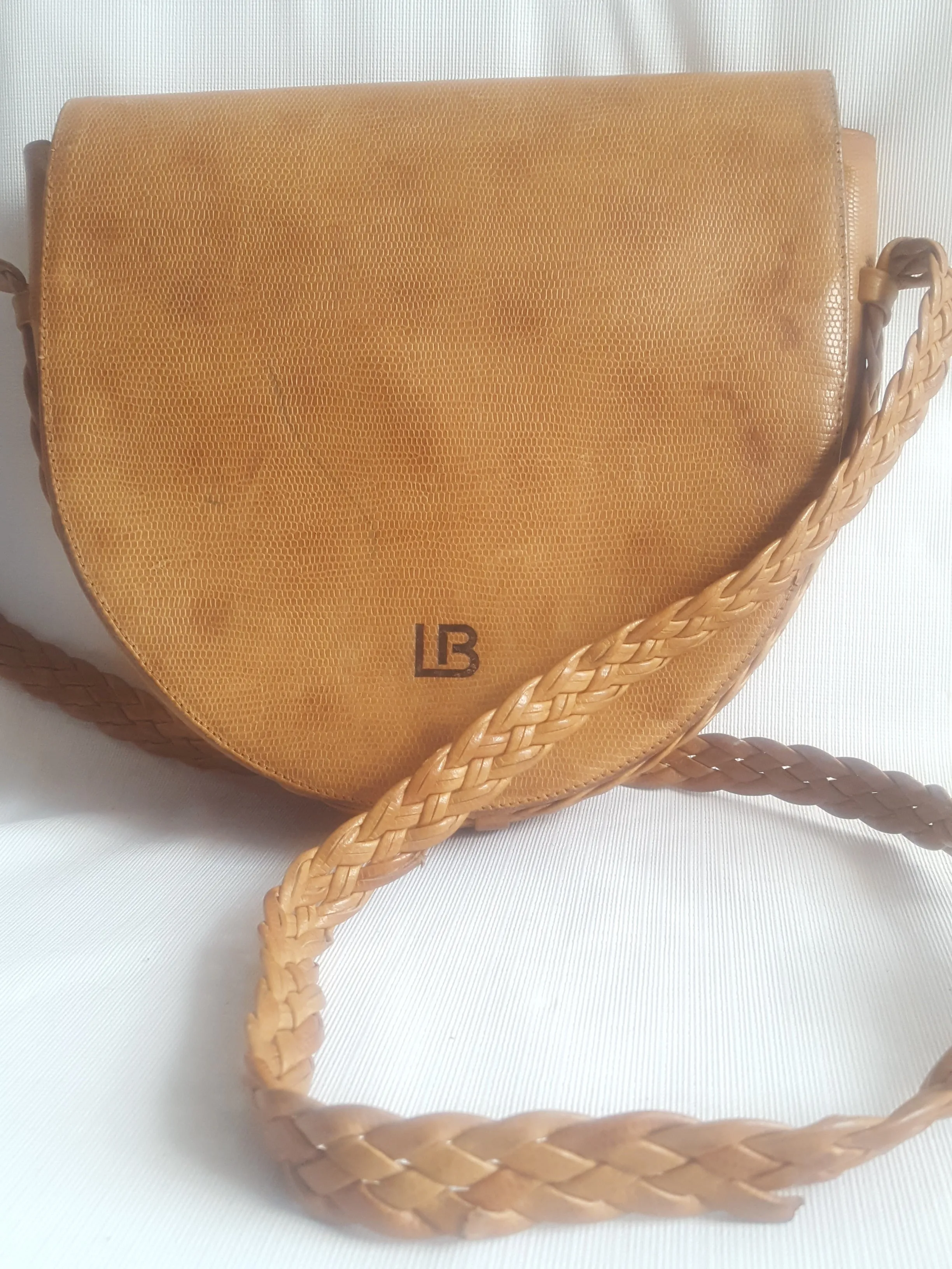 Laura Biagiotti Vintage Leather Saddle Bag