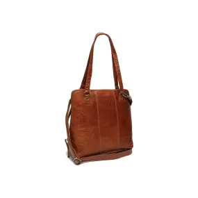 Leather Shoulder Bag Cognac Elly