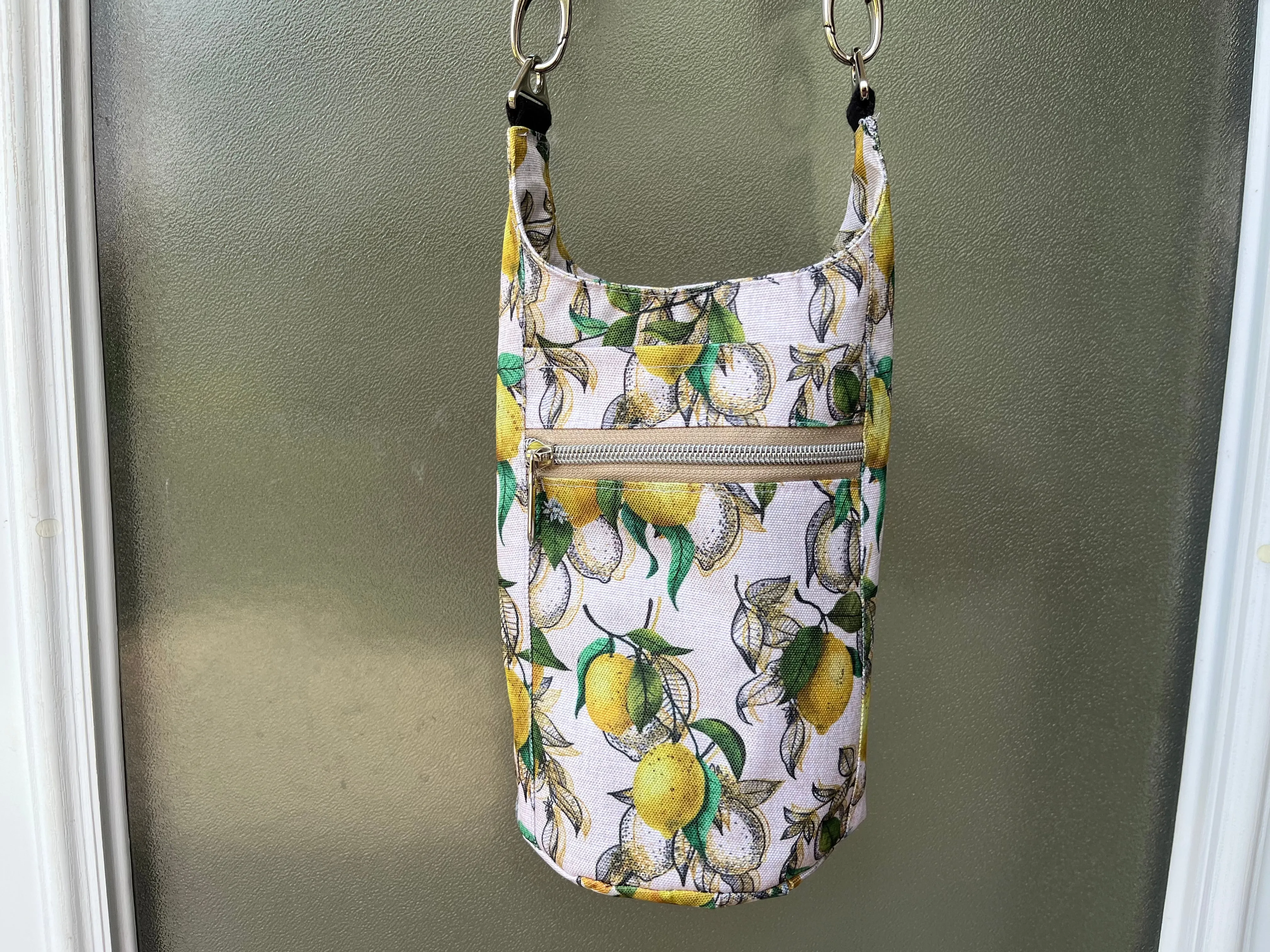 Lemon Themed Water Bottle Sling