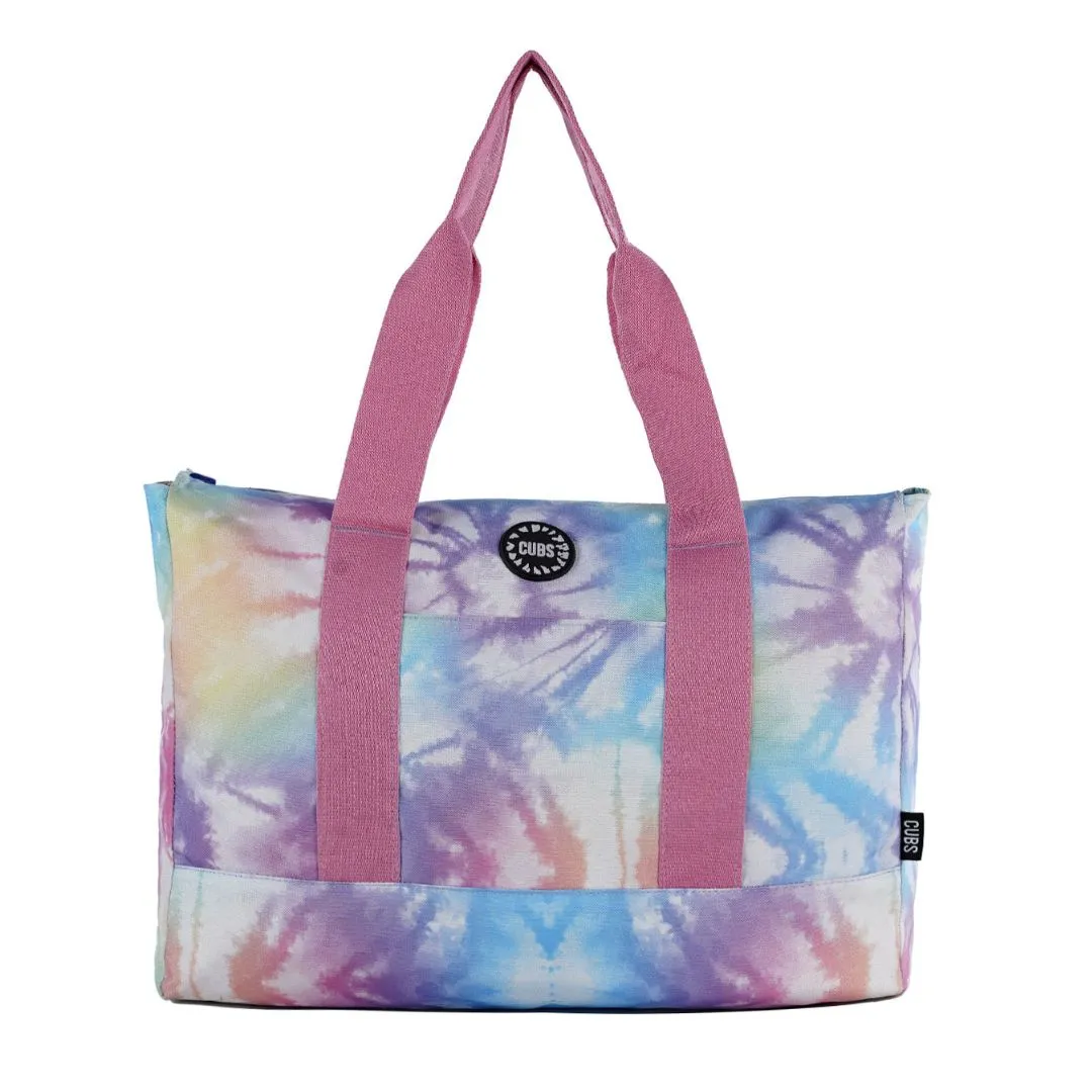 Lemons & Pastel Tie Dye Double face Tote Bag