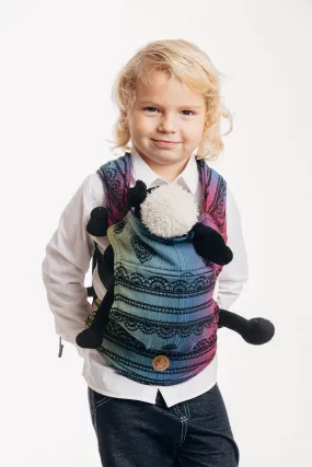 LennyLamb Doll Carrier - Rainbow Lace Dark (100% Cotton)