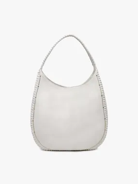 Leslie Studded Whipstitch Hobo