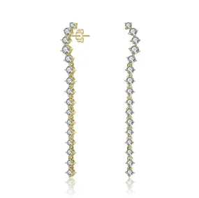 Lierre Maxi Waterfall Linear Dangle Earrings