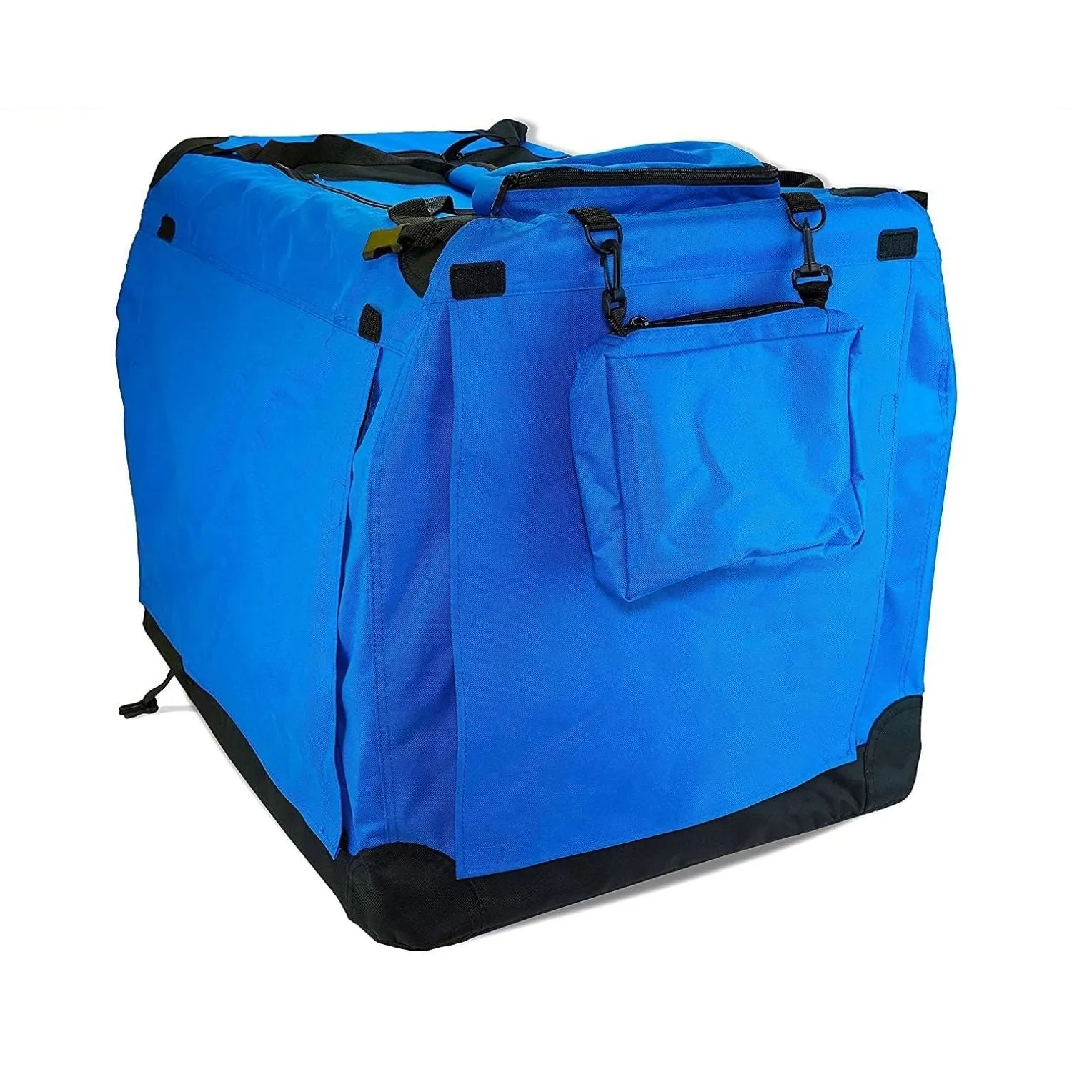 Lightweight XL Portable Pet Carrier, Steel Frame, Blue - FLOOFI