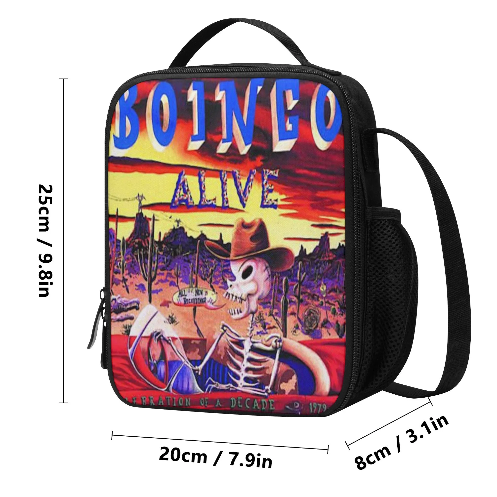 Lunch Bag-All-Over Print-Lunch Box Bag with Bottle Holder-Spacious-Goth Oingo Boingo