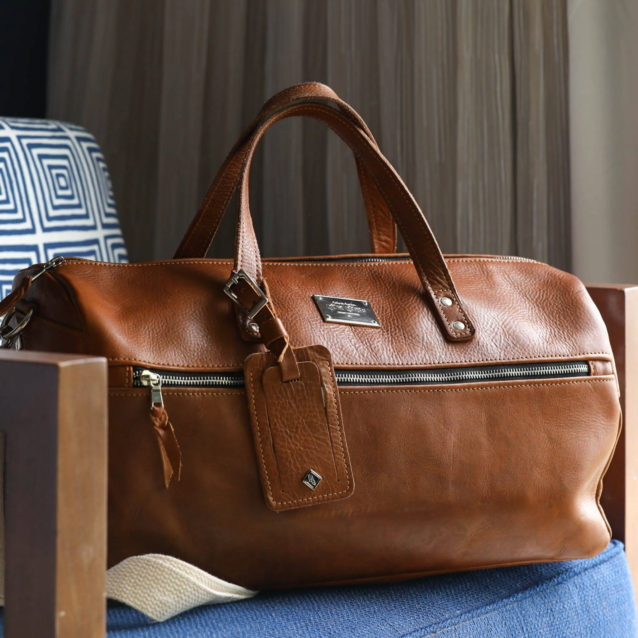 Luxury Leather Duffel Bag