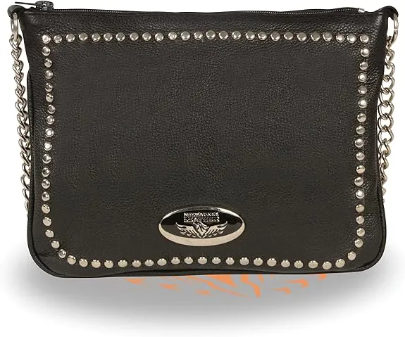 Medium Studded Bag Black