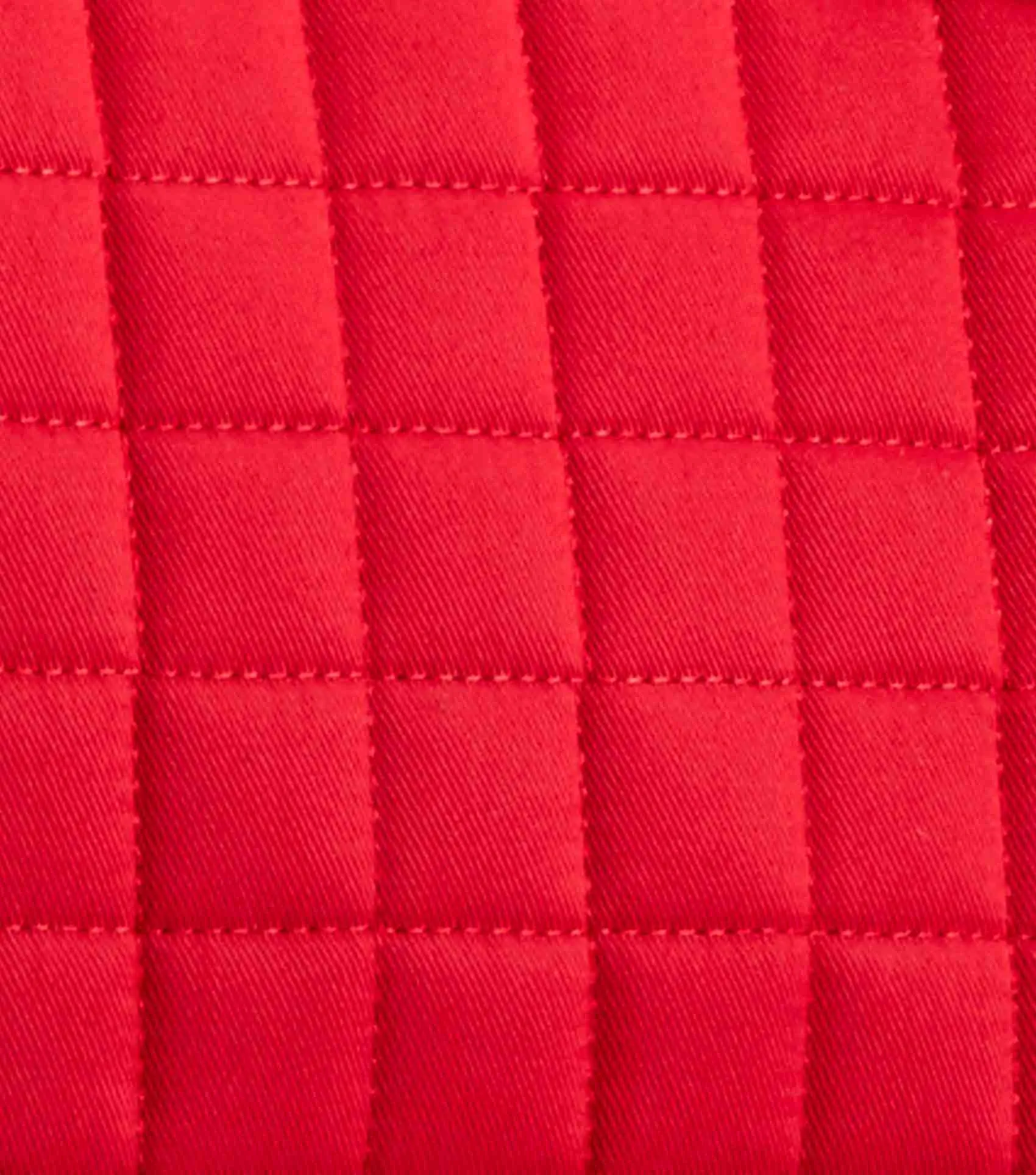 Merino Wool Saddle Pad - GP/Jump Numnah Red/Navy Wool